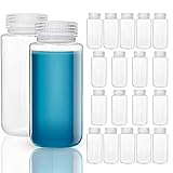 20 Pcs 16oz/ 500ml Plastic Sample Bottles Wide