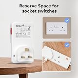 HBN 24 Hour Mechanical Timer Plug Switch 13A/3120W 2 Pack Indoor Socket UK Plug view 4