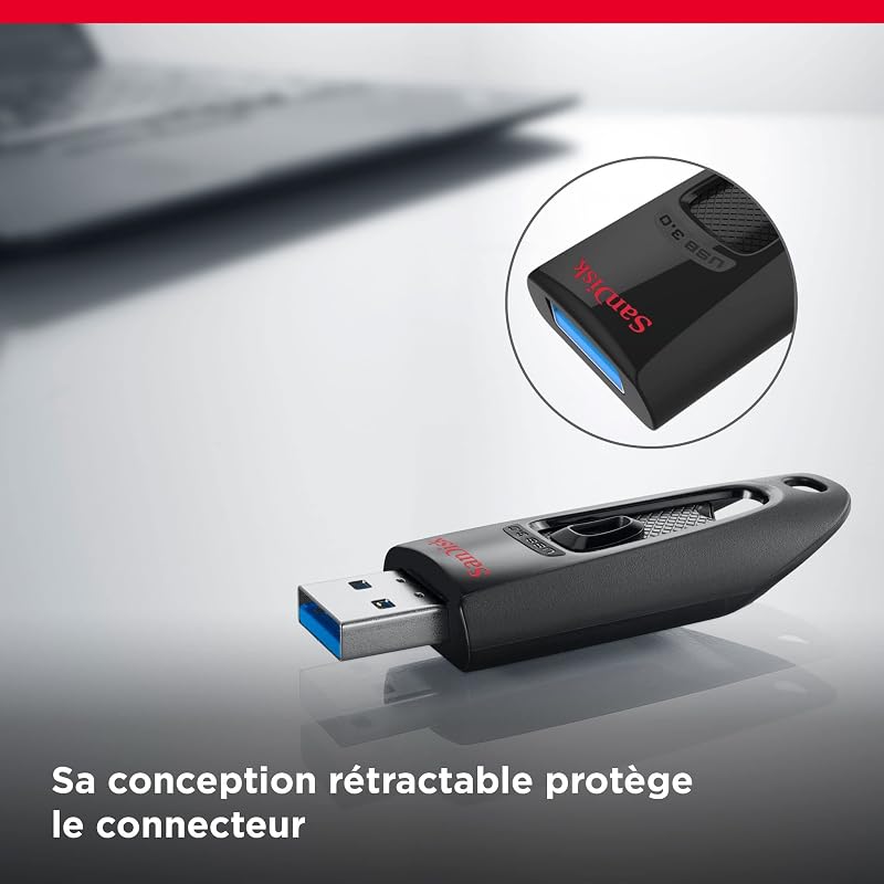 Ultra 32 GB USB Flash Drive USB 3.0 Up to 130 MB/s Read - Twin Pack, Red/Blue — photo 6 sur 7
