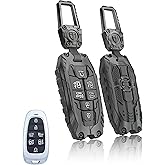 TALKMOON Key Fob Cover for Hyundai 7 Buttons Key Case,Heavy Key Shell Protector Keychain Accessories for 2024 2023 2022 Hyundai Sonata, Santa Fe, Nexo, Tucson, Palisade Key Fob (Model-B-Black)