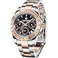 Pagani Design Men’s Watches Full Stainless Steel Analogue Quartz Wrist Watch for Men Luxury Waterproof Dress Wristwatch Date
