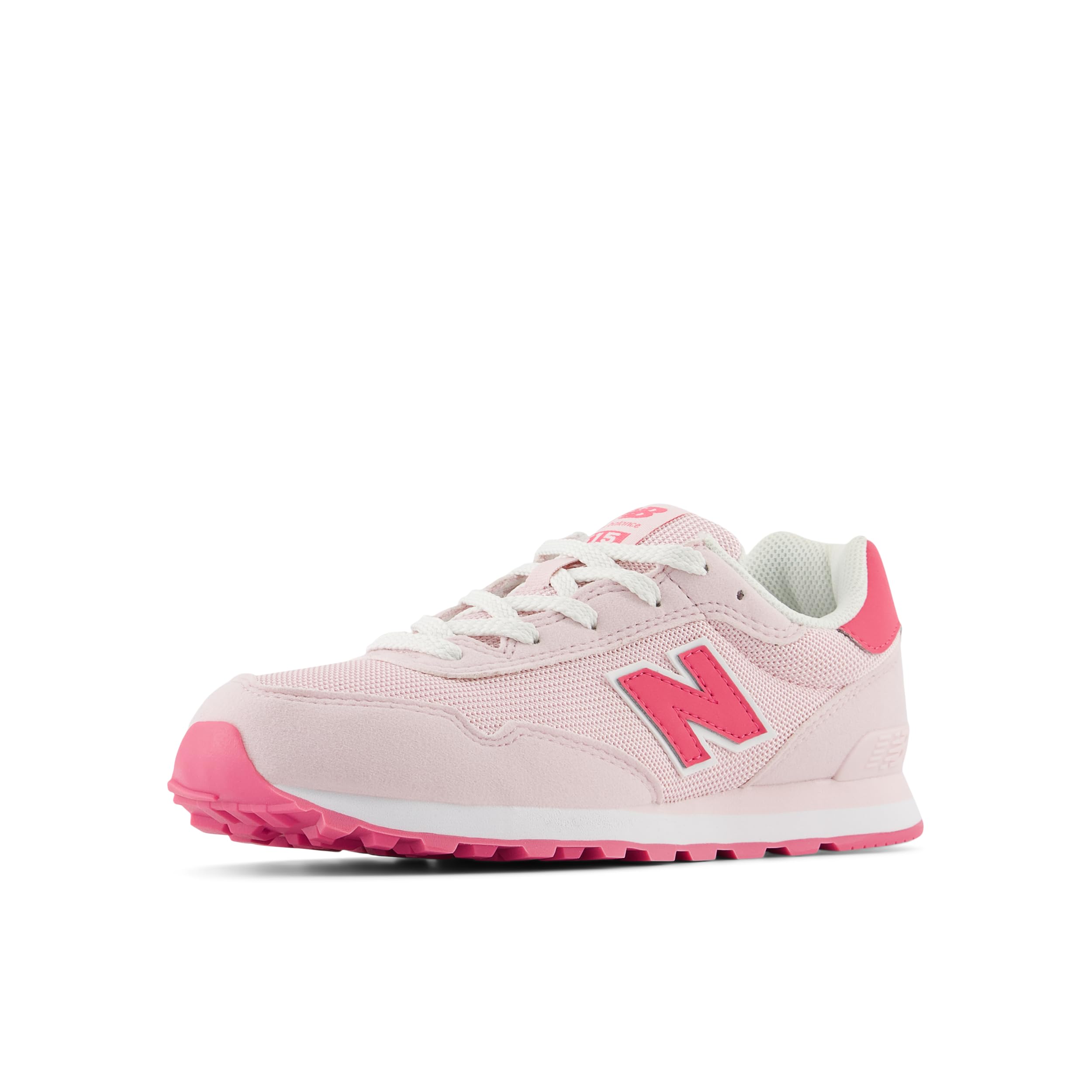 New Balance Kid's 515 V1 Lace-Up Sneaker, Rose Sugar/Dragon Berry, 7 W Big Kid Image