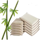 UKEENOR Natural Bamboo Sponges Kitchen Cleaning Sponges Dish Sponges Reusable Dish Washing Sponges Super Absorbent Eco Friend