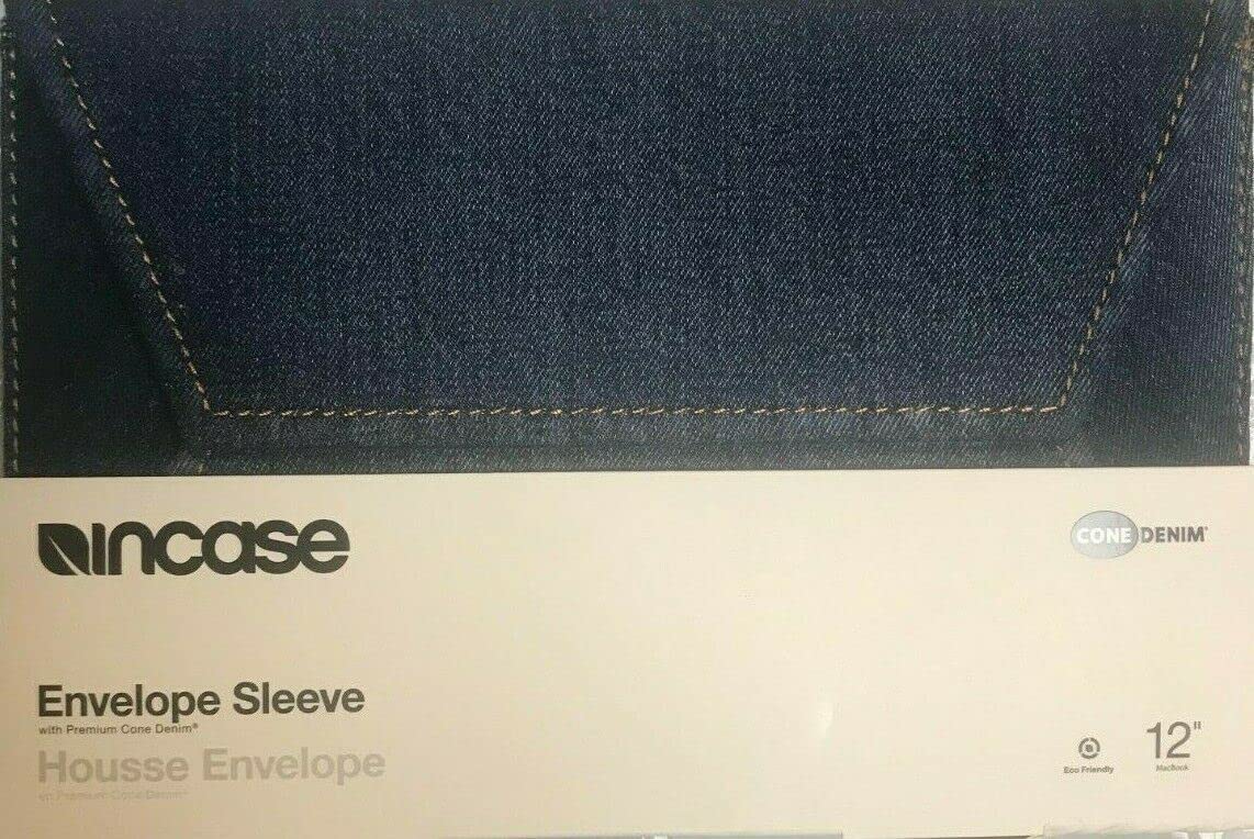 Incase Envelope Sleeve Cone Denim for MacBook 12" Denim Blue - INMB100518-BLU