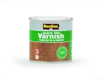 Rustins Quick Dry Varnish Clear Matt 250 ml Indoor Wood Finish