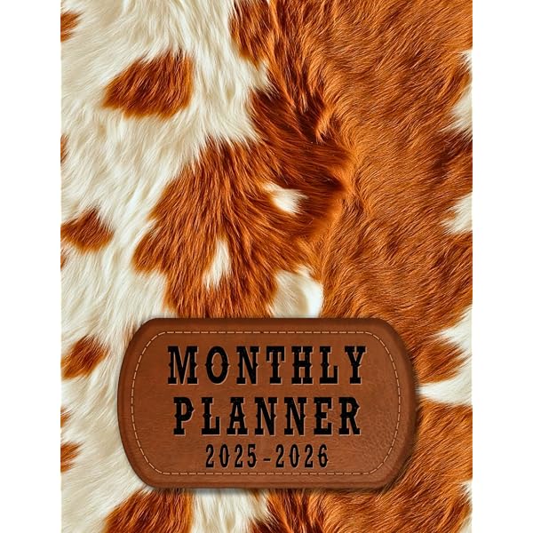 SALE Cowhide Planner or Notebook - Etsy Real Cowhide 2023 Planner display picture 1