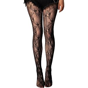 Avidlove Fishnet Stockings for Women High Waist Fishnets Patterned Tights | Floral pattern tights, soft stretch hosiery, styl