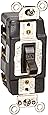 Leviton 1288 30-Amp 120-Volt Toggle Double-Pole AC Quiet Switch, Brown