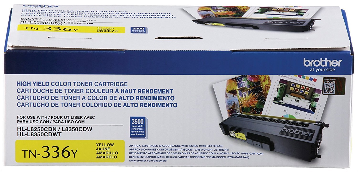 Genuine Brother TN336 4-Color High Yield Toner Cartridge Set