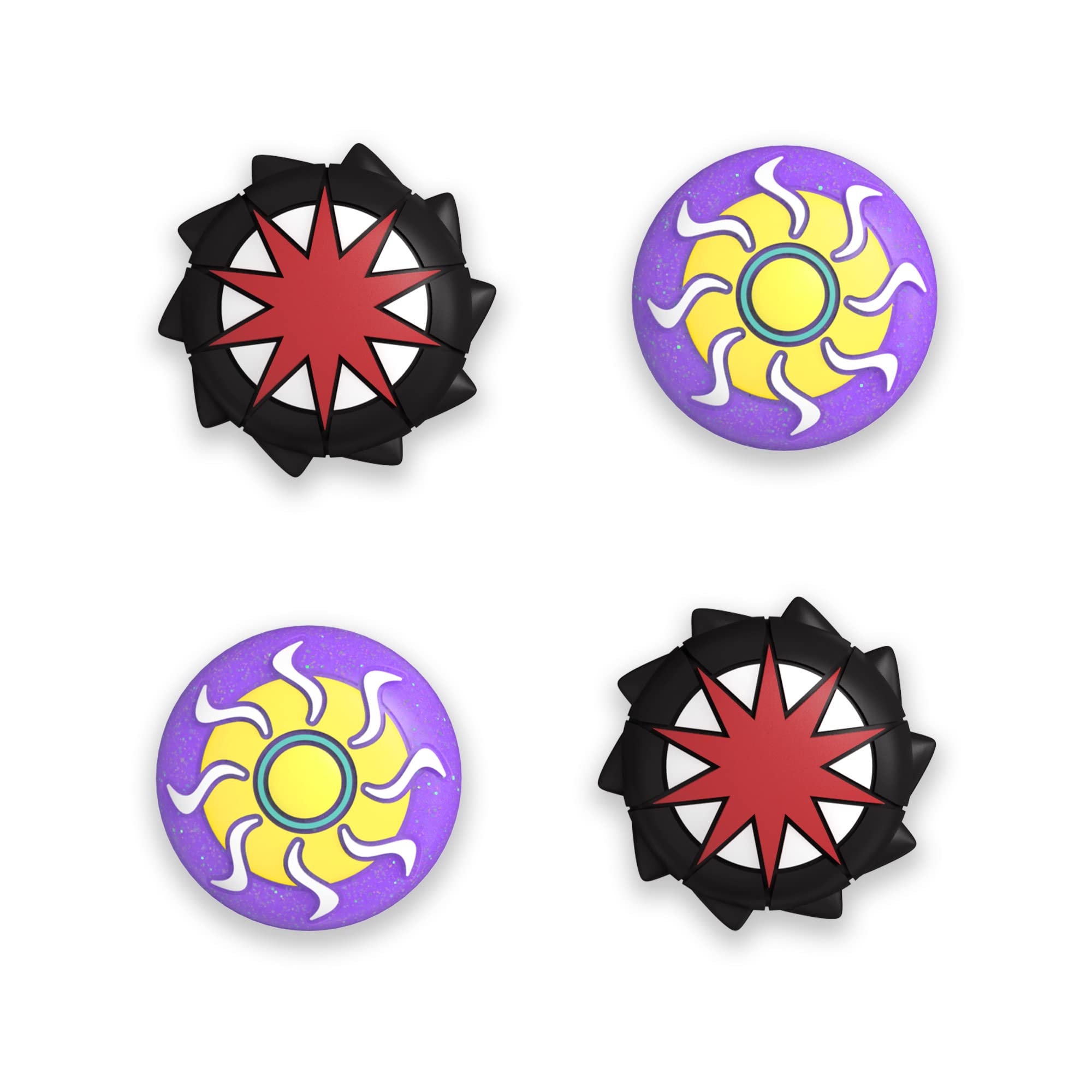 PlayVital Joystick Caps for Nintendo Switch, Thumbstick Grips for Switch Lite, Analog Cover for OLED Joycon Thumb Grip Caps - Pulse & Engine