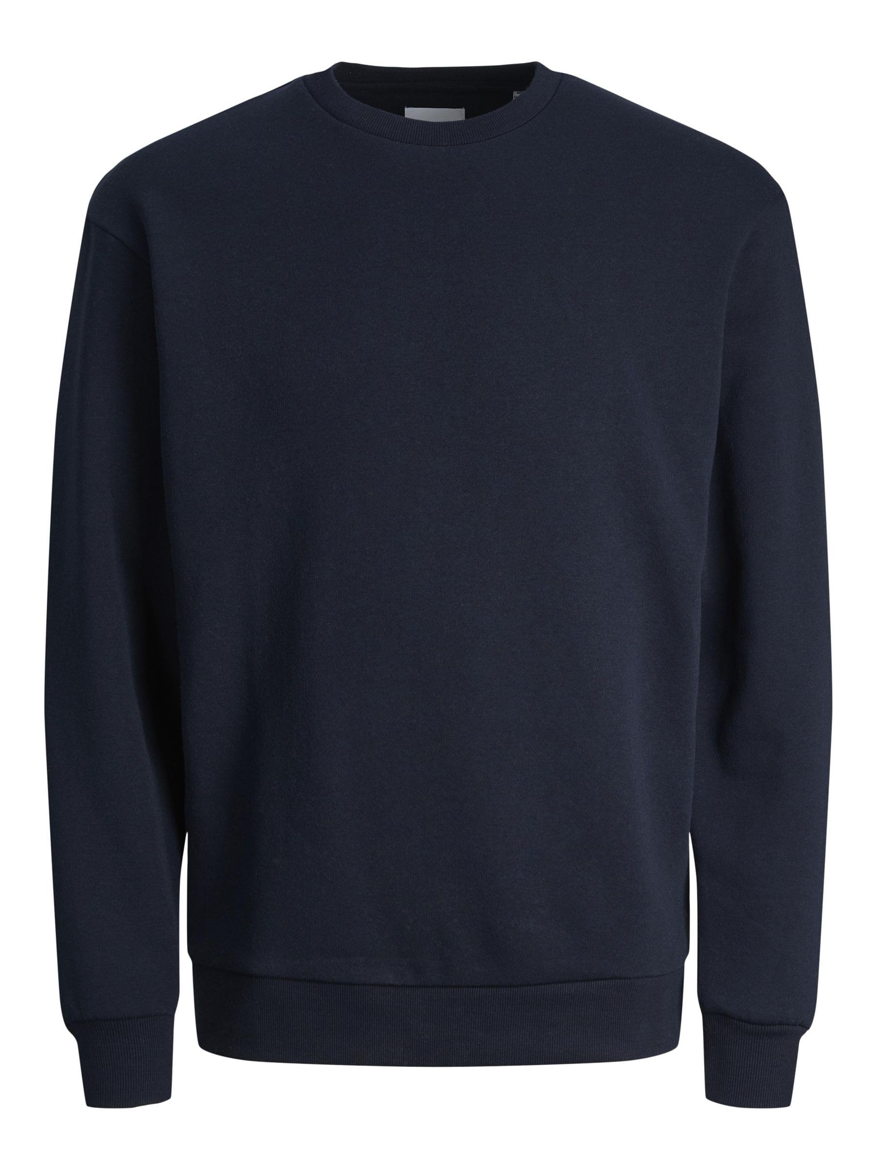 JACK & JONES Male Sweatshirt mit Rundhals Einfarbig Sweatshirt mit Rundhals