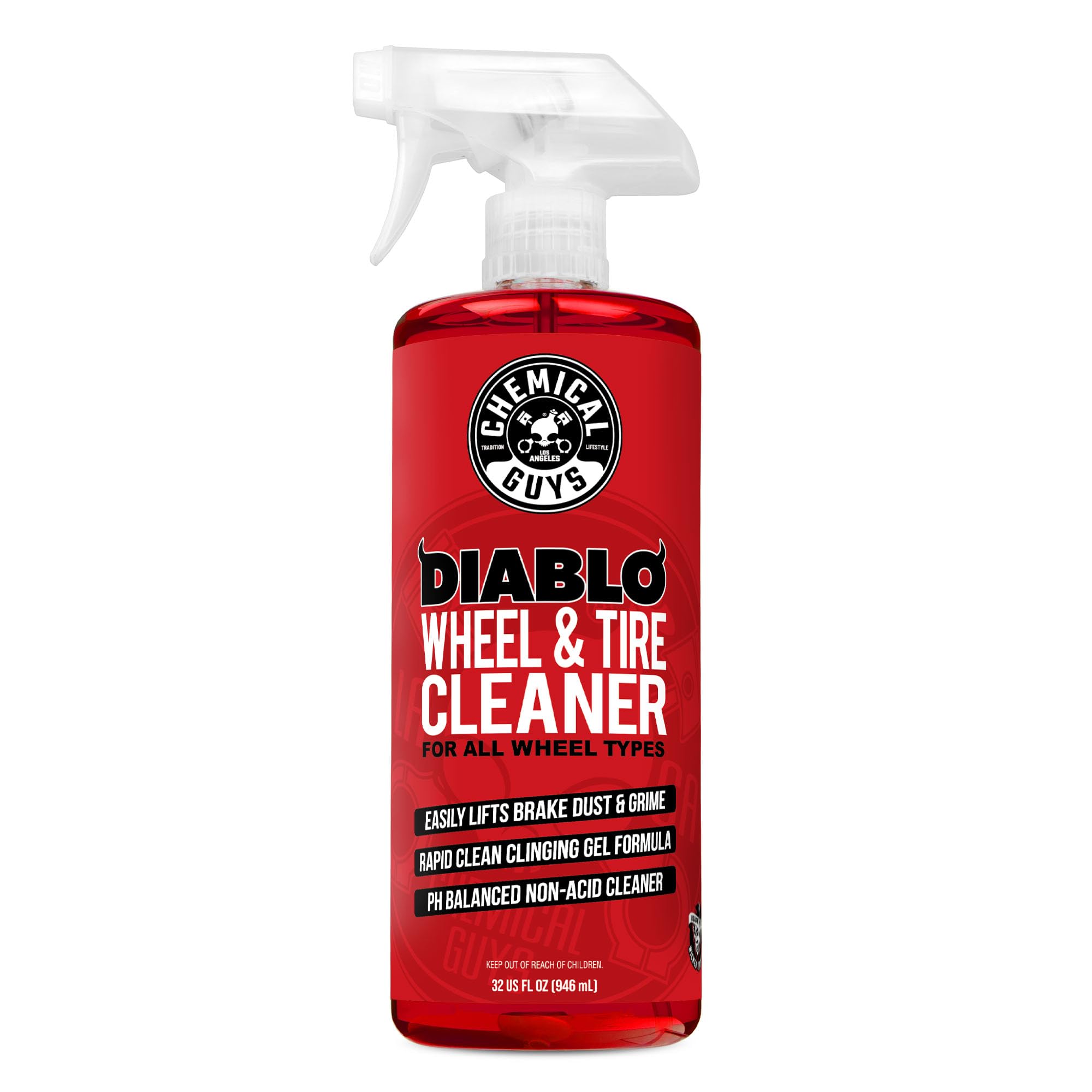 Chemical Guys, Sprayable Diablo Wheel Cleaner for All Rim Finishes, 32 oz
