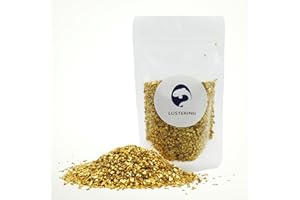 LUSTERING High Luster Crushed Glass Glitter, Broken Glass, Glass Chips for Crafts DIY Epoxy Resin Art, Nail Art, Jewelry Maki