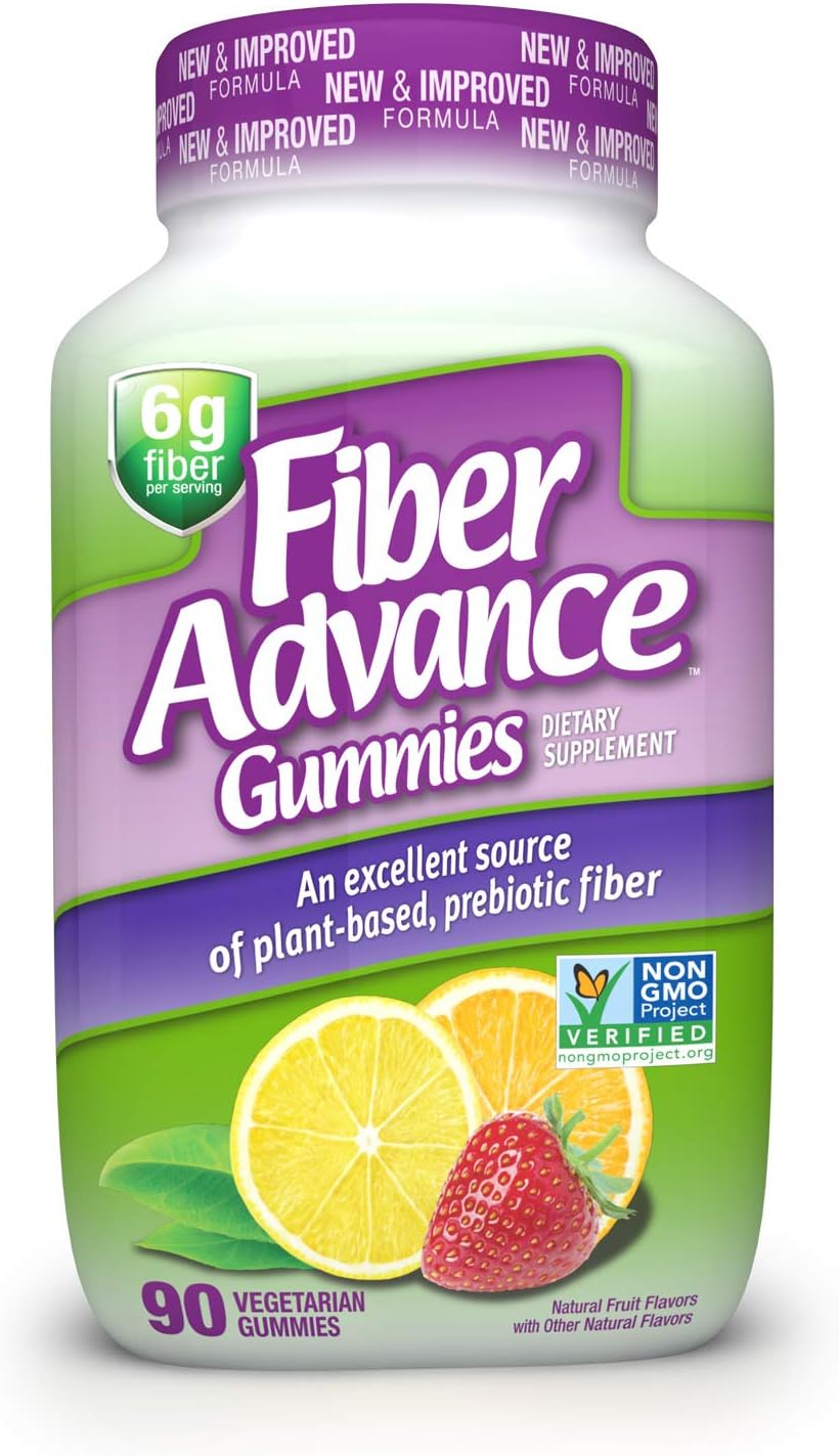 FiberAdvance Gummies: Plant Based Fiber for Digestive Health, 90ct (30 Day Supply)