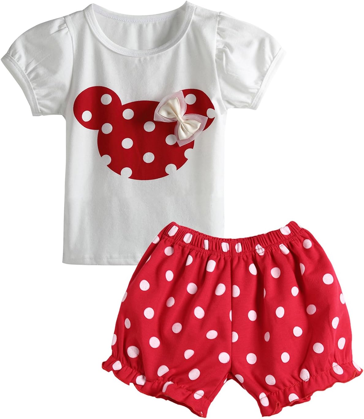 Cute Toddler Baby Girls Clothes Set Long Sleeve T-Shirt and Pants Kids 2pcs Outfits