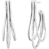 Silpada 'Accomplishing' Sterling Silver Hoop Earrings