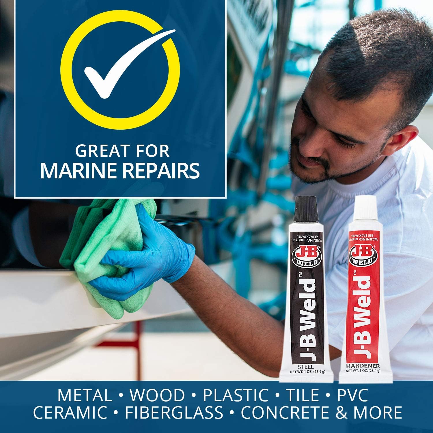 J-B Weld 8265S Original Cold-Weld Steel Reinforced Epoxy - 2 oz.: Automotive