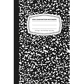 Mini Composition Notebook: Black Marble 5mm Grid Ruled Journal, 160 Pages, 4X6 Inches