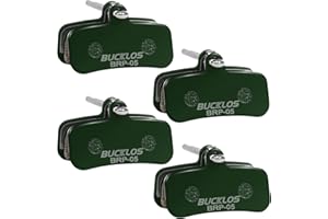 BUCKLOS Bike Disc Brake Pads - Bicycle Disk 4 Piston Pads for Shimano D02S D03S Saint Deore XT XTR SLX Zee/Tektro/TRP for Mountain Bike/Road Bike/Ebike/MTB