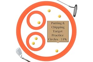 MAVIN Sports Backyard Golf Equipment: 3pk Circles (1x36'Lg, 2x12'Sm) for Chipping & Putting Practice