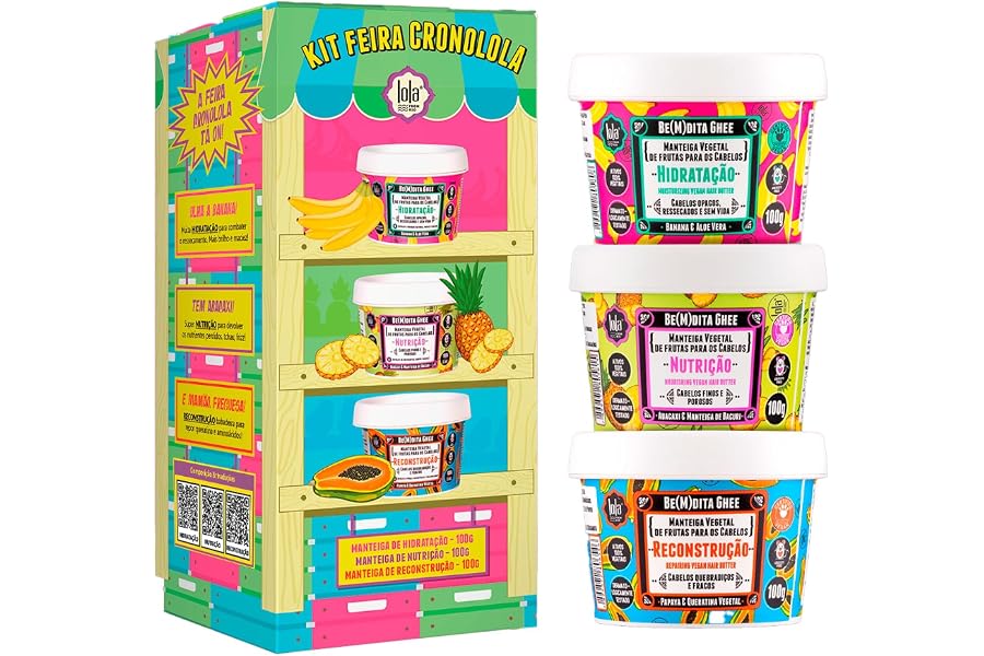 Lola Cosmetics Kit Cronograma Capilar Be(m) Dita Ghee - 3 Produtos