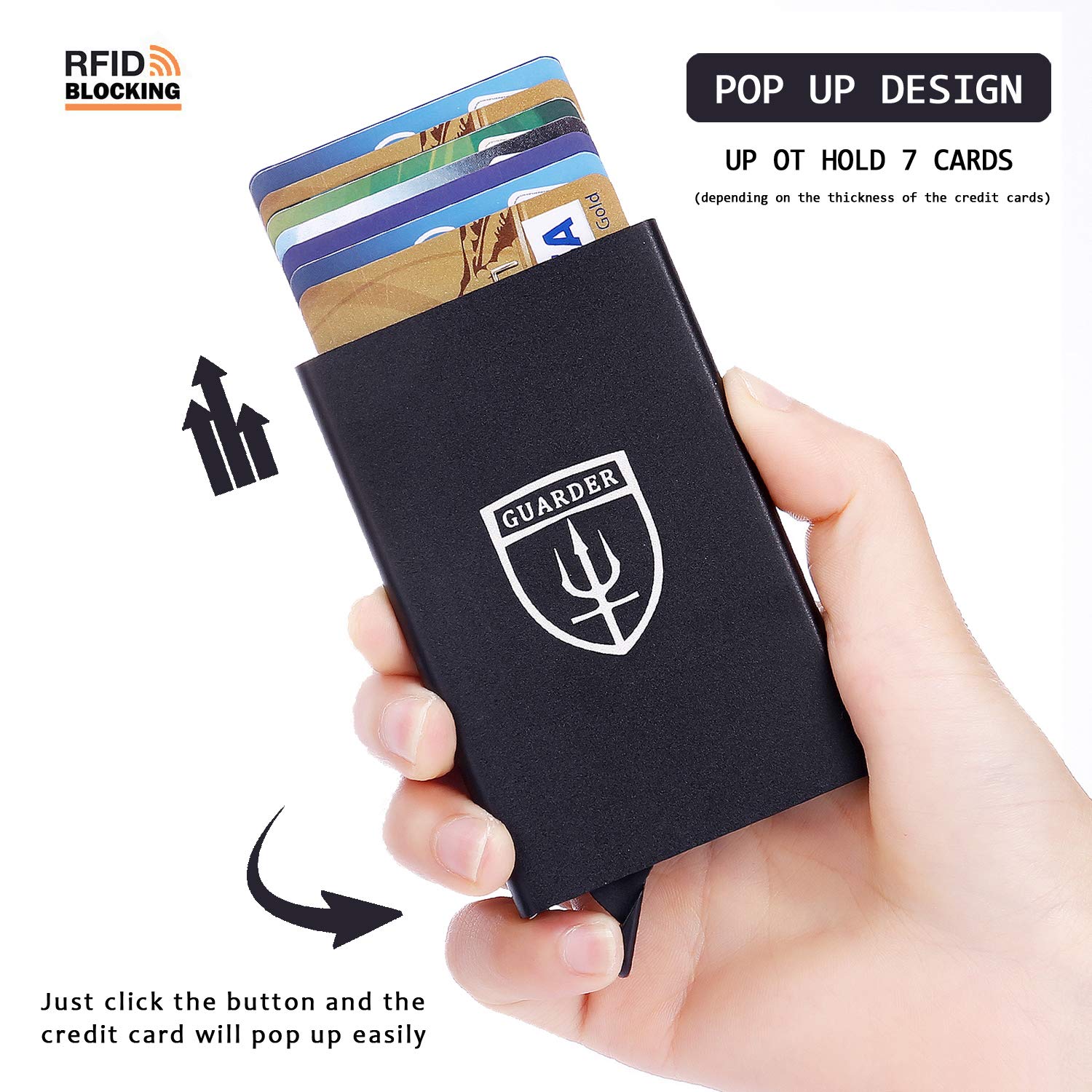 Minimalist Slim Wallet RFID Credit Card Holder Front Pocket Card