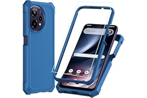 Sohapea for Cricket iCon Pro 2026 Phone Case/At&t Motivate Pro 2 5G Phone Case with Screen Protector,Motivate Pro2 Case with Shock-Absorbent Dual Layer & Military Grade Shockproof Corner Bumper Blue