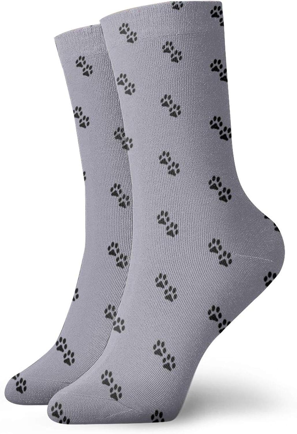 Dog Paws On Medium Gray Socks Slipper Socks For Women，Fun Socks 30cm/11.8Inch Amazon.co.uk