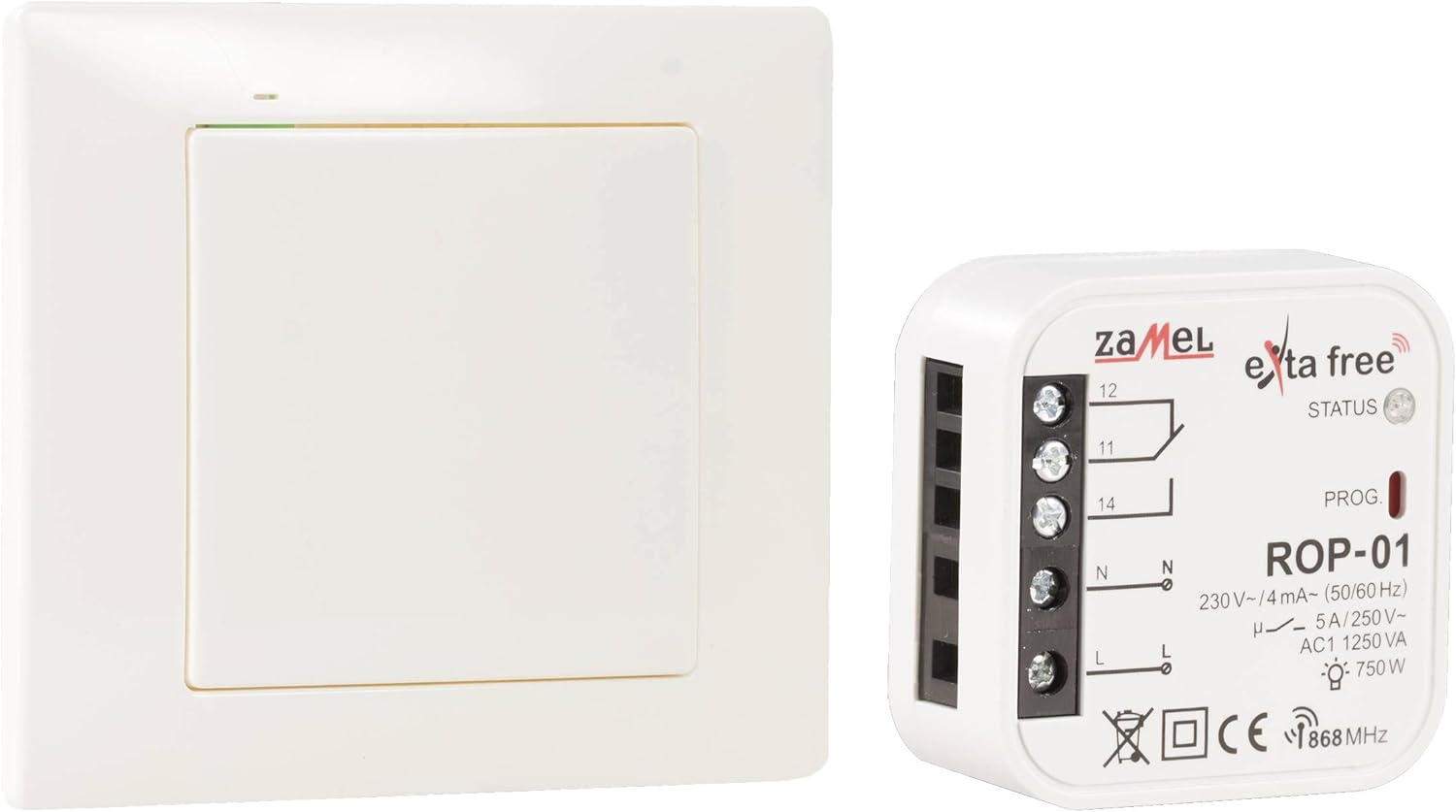 EXTA FREE wireless control set - lighting, 1 piece, RZB- 01