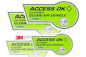 ATOZ BOX California HOV 3M Paint Protection Transparent Removable Film - 2022 & 2023