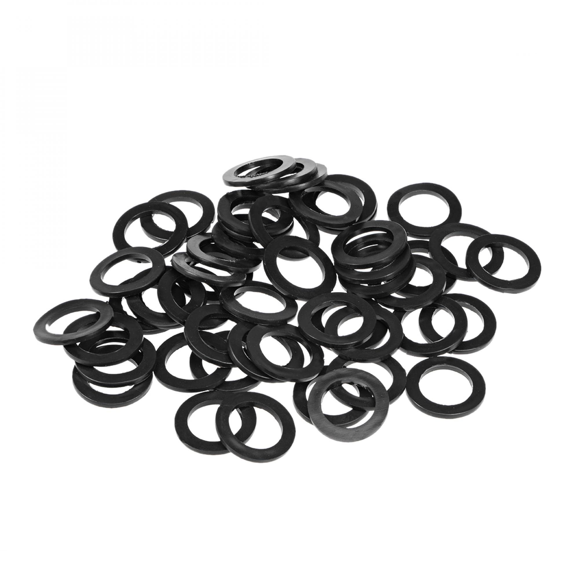 sourcing map Rubber Flat Washers 30mm OD 20mm ID 2.3mm Thickness for Faucet Pipe Water Hose, Pack of 50