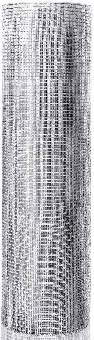 Goplus 36'' x 50' Hardware Cloth, 1/2 inch Welded Cage Wire Galvanized Hardware Cloth Metal Mesh Chicken Netting Rabbit Fence Wire Window (36'' x 50') - - 