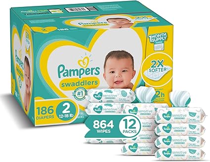 pampers one month supply
