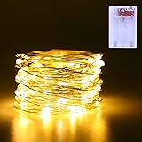 Fairy Lights Battery Operated 16.4Ft 50 LED Silver