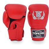Top King Super Air Breathable Leather Gloves Muay Thai Boxing Gloves for Training or Sparring - 8oz, 10oz, 12oz, 14oz, 16oz