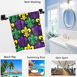 Naanle Chic Fleur De Lis Pattern Mardi Gras Decor