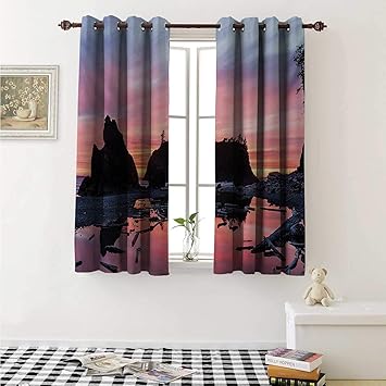Amazon Com Flyerer National Parks Window Curtain Fabric Sunrise