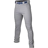 Easton Men's Rival+ Baseball Pants | Full Length Semi-Relaxed Fit | Adult Sizes | Piped | Multiple Colors