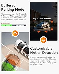 Vantrue N2X 2.7K Uber Dash Cam Front and Inside, 5G