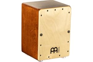 MEINL PERCUSSION Meinl Mini Cajon Box Drum with Internal Snares - MADE IN EUROPE - Baltic Birch Frontplate / Almond Birch Body, Miniature Size, 2-YEAR WARRANTY (MC1AB-B)