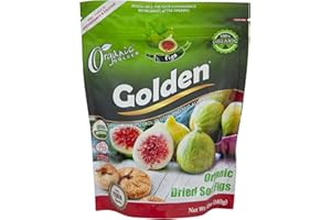 Golden Organic Dried Soft Figs – 12 oz (340 g) | Healthy Fruit Snack | Organic Dried Fruit, Gluten-Free, Vegan, Non-GMO | Naturally Sweet & Nut-Free Snack for Adults & Kids