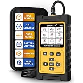 OBDMATE OBD2 Scanner for Porsche, OM817 Full System Diagnostic Tool, 10 Popular Reset Services, Read&amp;Clear Codes, Auto VIN, Battery Test, One-Key I/M Readiness, No Subscriptions Lifetime Update