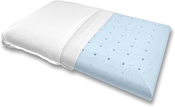 Amazon Com Bluewave Bedding Ultra Slim Gel Memory Foam Pillow For