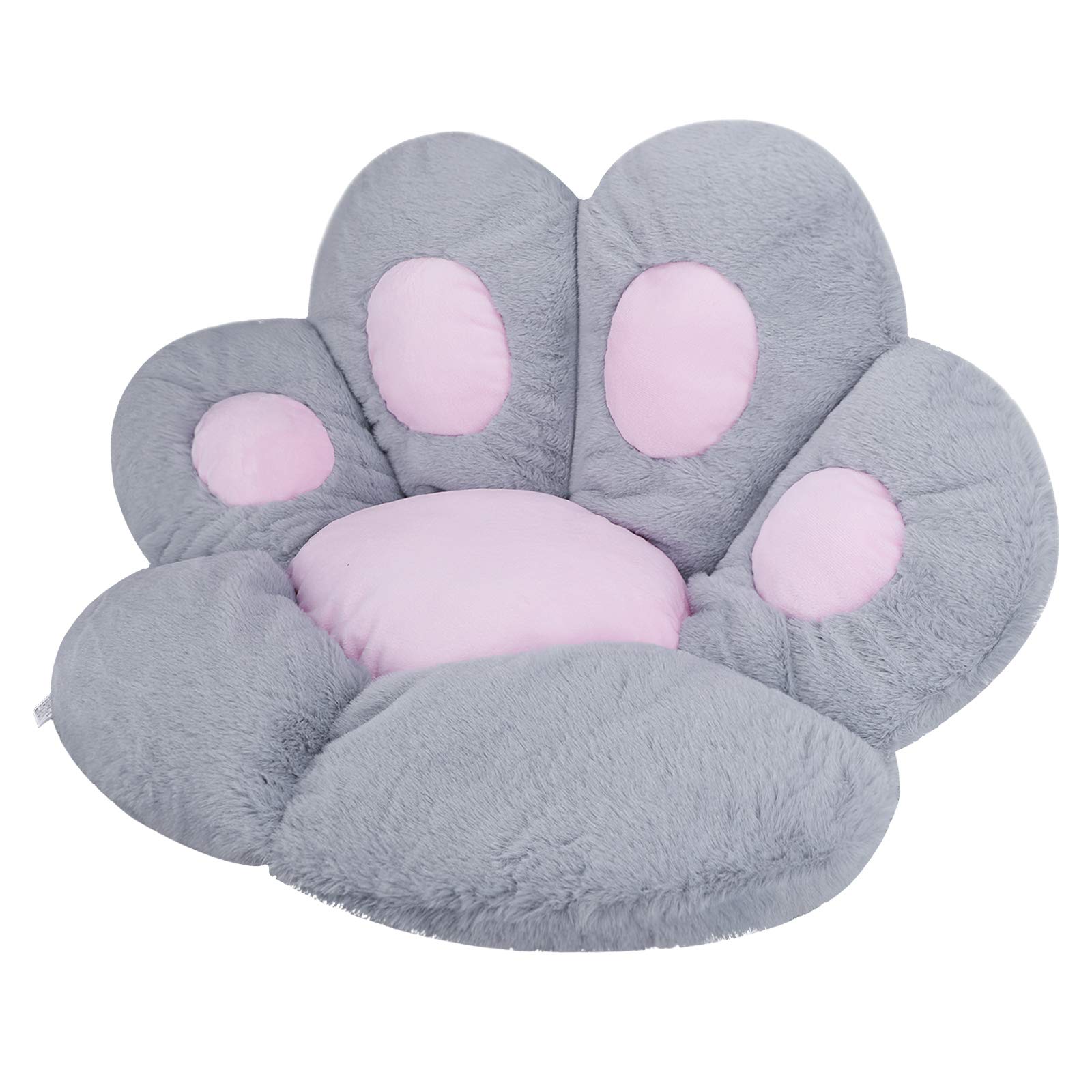 Reversible Soft Cozy Seat Cushion Cute Bear Cat Paw Flower Shaped Armchair Chair Cushion Plush Comfort Seat Pad Mat Home Decor Office Chair Pillow for Back Coccyx Sciatica Tailbone Pain Relief