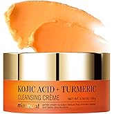 mimmua! KOJIC ACID TURMERIC CLEANSING CRÈME | Balm to Oil Cleanser | Makeup Remover Cleansing Cream | No Eye Stinging | Helps Even Tone & Fade Hyperpigmentation w/Consistent Use 100ml / 3.38 Fl Oz