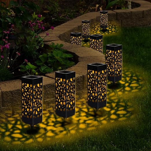 jardin terraza camino 6 pcs farol solar