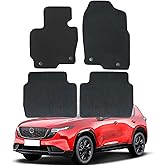 GXARTS Car Floor Mats Carpet Full Set Fit for Mazda CX-5 2013 2014 2015 2016 | All-Weather, Velour, Black | Waterproof ? Anti Sliding Back