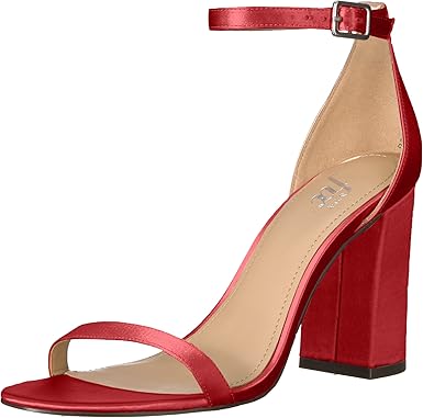 red strappy heels amazon