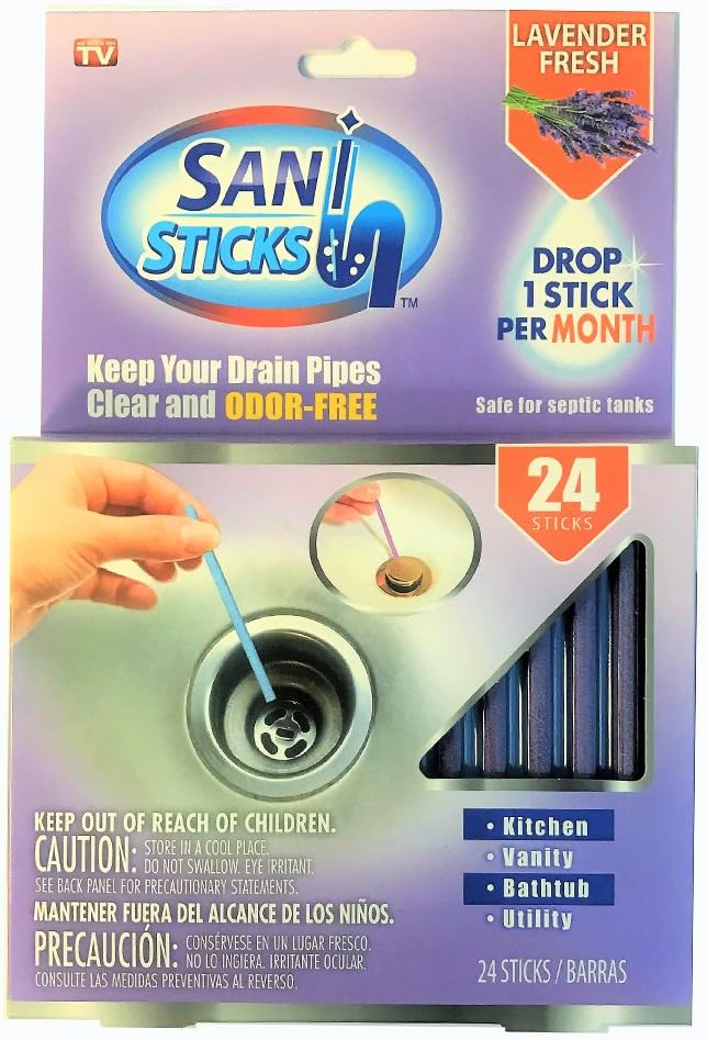 Sani Sticks Keep Your Drain Pipes Clear OdorFree And Prevent Clogs
