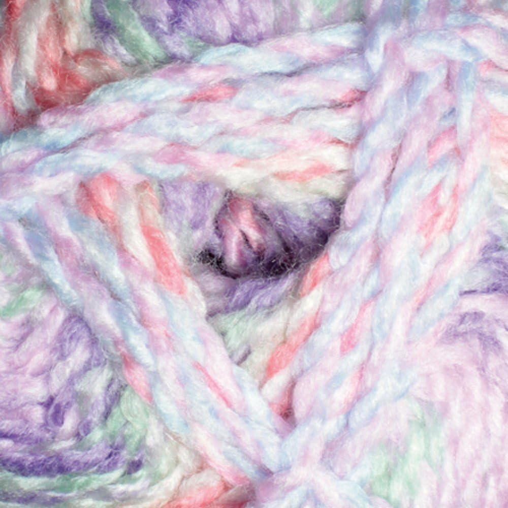 James Brett Baby Marble DK Knitting Yarn Soft Double Knit Wool 100g Ball (Purple Pink Yellow Blue - BM26)